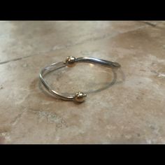 Cape Cod Bypass With Gold Beads In Great Condition Cape Cod Bracelet, Silver And Gold Bracelet, Cape Cod, Gold Beads, Womens Jewelry Bracelets, Silver Gold, Cape, Gold Bracelet, Womens Sizes