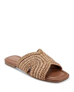 Marc Fisher LTD. - Women's Woven Slide Sandals Casual Luxe, Lavender Brown, Cami Nyc, Tony Bianco, Woven Raffia, Woman Weaving, Cute Sandals, Marc Fisher, Flat Sandals