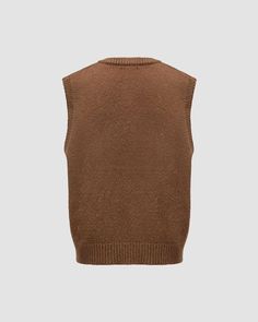 Details: Knitted vest with cable pattern designTop Length: NormalSleeve Length: SleevelessMaterials:95% Polyester + 5% Spandex Casual Cable Knit Sleeveless Tank Top, Brown Knit V-neck Vest, Casual Cable Knit Sleeveless Vest, Casual Sleeveless Cable Knit Vest, Winter Cable Knit Sleeveless Sweater Vest, Sleeveless Cable Knit Sweater Vest For Layering, Casual Cable Knit Vest For Layering, Brown Knitted Sweater Vest For Layering, Fall Knitted Crew Neck Vest