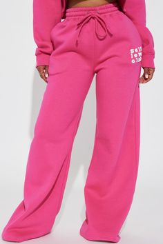 Available In Pink. Sweatpants Elastic Waist Wide Leg Front Screen Detail Stretch Disclaimer: Due to the nature of the sublimation print process, each garment is unique 60% Cotton 40% Polyester Imported | Self Love Club Wide Leg Sweatpants in Pink size Large by Fashion Nova Cute Basic Fits, Soft Baddie Aesthetic, Flare Sweatpants Outfit, Wide Leg Sweatpants Outfit, Period Outfits, Wide Leg Sweat Pants, Loungewear Aesthetic, Cute Easter Outfits, Matching Sweat Set