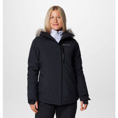 Stay mountain-ready in this warm and waterproof jacket made with a helmet-compatible hood and tons of pockets for your ski pass, goggles, and other essentials. Ski Pass, Black Winter Coat, Waterproof Jacket, Columbia Sportswear, Winter Coats Women, Ski Jacket, Winter Coat, Goggles, Columbia