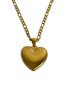 Heart Necklace Formal Heart-shaped Necklace With Chain, Heart-shaped Gold Chain Necklace For Gift, Heart Shaped Gold Chain Necklace For Gift, Gold-tone Heart-shaped Necklace With Gold Chain, Gold-tone Heart Necklace With Gold Chain, Gold-tone Heart Pendant Chain Necklace, Gold-tone Heart Pendant Chain Necklace Tarnish Resistant, Gold-tone Heart Shaped Necklace With Gold Chain, Gold Heart Locket Necklace For Formal Occasions