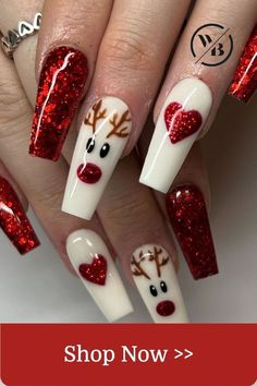 December Nails, Holiday Nail Designs, Cute Christmas Nails, Christmas Gel Nails, Christmas Nail Art Designs, Christmas Nails Acrylic, Festival Nails, Xmas Nails, Christmas Nail Designs