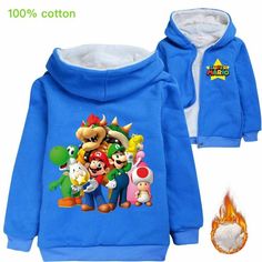 100% Brand New and High Quanlity; Main material: Cotton Color:as the picture Size: for height 110, 120 130 140 150 160cm, 3-14 years old SIZE CHART IN CM Winter Character Print Outerwear For Streetwear, Hooded Character Print Fall Outerwear, Casual Long Sleeve Outerwear With Character Print, Hooded Character Print Sweatshirt For Winter, Winter Hooded Outerwear With Cartoon Print, Hooded Winter Outerwear With Cartoon Print, Winter Hooded Outerwear With Character Print, Hooded Winter Outerwear With Character Print, Casual Cartoon Print Winter Outerwear