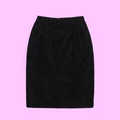 "1990s POTOMAC COLLECTION Black Velvet Pencil Skirt / I love the simplicity and edgy vibe of a velvet pencil skirt, I'd rock this with a tucked in tight black turtleneck, black stockings and some chunky boots  DETAILS  ▪️ black velvet feels  ▪️ double lined black satin ▪️ zipper / elastic waist  ▪️ 9\" back slit  TAG SIZE - 8, fits like medium, I'm a medium and this sits perfectly on my waist   CONDITION - excellent, a few scuffs on velvet and marks from hanger clips on waist, DM 4 photo  Measurements Taken Flat  Length 25\" / Waist 12.5\" across / 18.5\" across Read shop policies b4 purchasing 2 ensure ur happiness, DM any ?s XO" Velvet Pencil Skirt, Black Sequin Mini Dress, Blazer And Skirt Set, Hanger Clips, Blazer And Skirt, Crop Blazer, Black Stockings, Velvet Skirt, Black Turtleneck