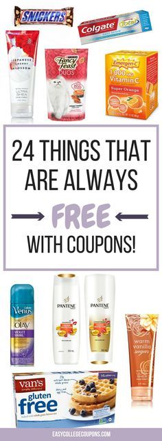 the best free coupons for 24 things that are always free with coupons on