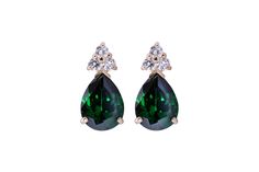 The month of May is well known for its blossoming attributes, including our green nature. The color green signifies maturity and a form of growth. These gorgeous Emerald Green Pear Shape and CZ Stud Earrings are jaw-droppingly eye-catchy, made with the finest 14k Yellow Gold, artificial Emerald gemstones, and premium zirconia stones. We believe it's time to wear your birthstone proudly. 💚 Authenticity Guaranteed One Year Warranty Ethically Sourced 3% Donated to your Charity Smiles Promised Meas The Color Green, Lehenga Red, Month Of May, May Birthstone, Cz Stud Earrings, Green Nature, Emerald Gemstone, Bridal Lehenga, Pear Shape