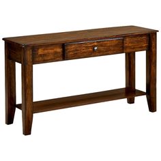 Kona Sofa Table - QK1014272_INTC_PRI_OL Wood Sofa Table, Dining Table Sale, Ladder Back Chairs, Backless Bar Stools, Drop Leaf Dining Table, Sofa End Tables, Coffee Tables For Sale, Lodge Decor, Pretty Tables