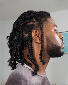 Twist Hair Men, Mens Twists Hairstyles, Hair Twists Black, Big Natural Hair, Black Hair Inspiration, Natural Hair Men, Men Braids, Black Hair Cuts, Cornrow Hairstyles For Men