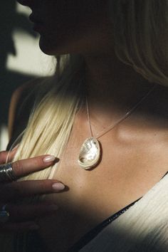 The mini version of our Salty Siren Abalone Necklace! Dainty gold or silver necklace adorned with an authentic small Abalone shell. Abalone are sacred symbols of the Sea and are believed to aid in emotional balance and support emotional guidance. The shell carries dreamy oceanic properties and is deeply calming. ✦ Chain measures 16 Inches / Sterling Silver or 14K Gold Filled ✦ Abalone measures roughly 1.5 inches long x 1 inch wide Abalone Jewelry, Abalone Necklace, Festival Vibes, Sacred Symbols, Emotional Balance, Special Jewelry, Necklace Dainty, Abalone Shell, Gold Filled Chain