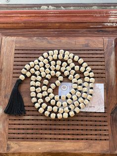 This mala/ necklace is made up from tulsi which is also known as holy basil.  Each bead has Hare Krishna in Hindu language inscribed on it. Tulsi wood, which is family of basil, is the most sacred of all wood in the Hindu tradition. It is worshipped in Hindu temples as a living Goddess. Tulsi is cultivated for religious, traditional, medicinal purposes and it's essential oil is commonly used in Ayurveda. It has a place with Vaishnava tradition of Hinduism in which devotees perform worship involving holy basil plant or leaves. 100% Authentic  Tulsi mala is instrumental in cleansing body, mind and soul of all impure karma and thoughts. It brings health and happiness. Wear this mala for spiritual upliftment. Length 15 inches approx  Origin holy shrines of Vrindavan  Along with tulsi wood diff Hindu Language, Tulsi Mala, Hindu Temples, Basil Plant, Beads Mala, Holy Basil, Body Cleanse, Hindu Temple, Mala Bracelet