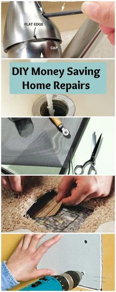 the instructions for how to make money saving home repairs