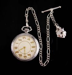 This victorian silver plate pocket watch has beautiful etchings on the back and a place to have your favorite jeweler engrave initials. The case is really beautiful and well made with no dents or dings. It hangs from a thick newer silver plated chain and it runs well. see photos for more details. 10-5-18 Luxury Vintage Pocket Watch For Anniversary, Antique Engraved Jewelry And Watches For Wedding, Silver Pocket Watch Metal Dial Gift, Silver Pocket Watch With Metal Dial As Gift, Silver Pocket Watch With Metal Dial For Gift, Heirloom Engraved Pocket Watch For Wedding, Classic Silver Metal Pocket Watch, Vintage Silver Pocket Watch With Metal Dial, Silver Metal Pocket Watch For Formal Occasions