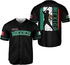 Mexican Aztec, Baseball Uniforms, Mexico Flag, Custom Baseball Jersey, Baseball Jersey Shirt, Baseball Shirt, Custom Jerseys, Team Name, Casual Date