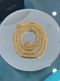 18K Karat Solid Italian Yellow Gold Cuban Link Chain Unisex Mens Womens Necklace Wedding Gift Present Sliding Clasp Box Closure Double Latch 24 inch chain length 78.0 grams of solid 18K Italian Yellow Gold Jewelry Appraisal Available Upon Request (Costs $60 CAD additional) 5.75mm chain link width size Closure style is sliding clasp with double latch securing mechanism Gold Cuban Link Chain, Jewelry Appraisal, Yellow Gold Jewelry, Necklace Wedding, Cuban Link Chain, Cuban Link, Link Chain, Chain Lengths, Chain Link