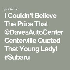 the text reads, i couldn't believe the price that @avesautccent center