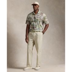 These garment-dyed Big & Tall pants combine elements from our signature Polo Prepster shorts like an elastic drawstring waist with cotton oxford cloth. Casual Khaki Chino Cotton Twill Chinos, Summer Relaxed Fit Khaki Chinos, Spring Casual Chinos For Elevated Casual Occasions, Ralph Lauren Relaxed Fit Pants For Spring, Ralph Lauren Relaxed Fit Spring Pants, Summer Casual Chino Cotton Twill Bottoms, Casual Ralph Lauren Bottoms For Spring, Ralph Lauren Casual Bottoms For Spring, Ralph Lauren Casual Spring Bottoms