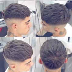 Young Men Haircuts, Mid Fade Haircut, Fade Haircut Styles, Gents Hair Style, Crop Hair, Mens Hairstyles Thick Hair, Cool Mens Haircuts