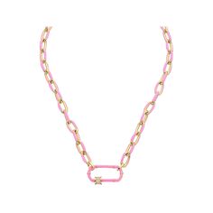 Accessorize in style with this Juvell 18k gold plated pink accent cubic zirconia necklace. Click on this JEWELRY & WATCHES GUIDE to learn about fit, styles, materials and more! Accessorize in style with this Juvell 18k gold plated pink accent cubic zirconia necklace. Click on this JEWELRY & WATCHES GUIDE to learn about fit, styles, materials and more! FEATURES Chain length: 16 in. + 2-in. extender Chain type: link Clasp: lobster-claw Nickel free Metal: brass Plating: 18k gold Finish: polished Pa Pink Cubic Zirconia Clavicle Necklace, Pink Link Jewelry With Adjustable Chain, Pink Paperclip Chain Necklace, Pink Link Jewelry For Gifts, Zirconia Necklace, Cubic Zirconia Necklace, Pink Accents, Chain Lengths, Lobster Claw