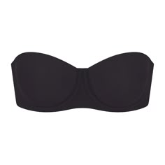 FITS EVERYBODY STRAPLESS BRA | ONYX - FITS EVERYBODY STRAPLESS BRA | ONYX Silicone Tape, Long Slip Dress, Onyx Colour, Cute Bras, Cotton Bras, Bandeau Bra, Demi Bra, Plunge Bra, Black Bra