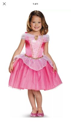 Brand new in package -- Aurora Classic Disney Princess Sleeping Beauty Halloween Costume, Medium 7/8 Product Features: Make sure this fits. by entering your model number. Polyester Product Includes: Dress with character cameo Disney Princess - Sleeping Beauty Officially Licensed Product Disney Princess Dresses For Kids, Sleeping Beauty Halloween Costume, Sparkly Pink Dress, Sleeping Beauty Halloween, Princess Aurora Costume, Disney Princess Sleeping Beauty, Princess Sleeping Beauty, Princess Aurora Dress, Princess Costume Kids