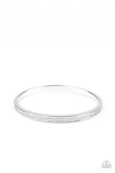 Rows of dainty white rhinestones have been encrusted along the front of a thick asymmetrical silver bangle for a timeless twist.

Sold as one individual bracelet. White Bracelet, White Bracelets, Elegant Bracelet, Teardrop Beads, Paparazzi Accessories, White Rhinestone, Silver Bangle, Rhinestone Bracelet, Paparazzi Jewelry