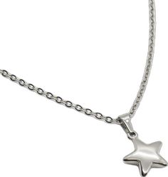 Stainless Steel Star Charm Necklace, Pretty Star, Stainless Steel Chain Necklace, Brown Jewelry, Star Pendant Necklace, Celestial Jewelry, Men's Necklace, Men's Jewelry, Star Pendant