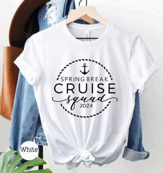 Spring Break, Spring Break 2023,Cruise Squad 2023 Shirt,Cruise 2023 shirt,Family Cruise Shirts,Children,Adult Cruise Shirts,Family Vacation Shirt,Family Matching Cruise tee You'll be ready to set sail on your family cruise in these comfortable cruise tees. This Bella Canvas tee is soft and great for everyday wear.  ♥ How To Order: ♥ HOW TO Order: 1) Select Shirt STYLE and COLOR from 1st drop down (see charts in pictures for options of colors for each style) 2) Choose the SHIRT SIZE from the 2nd Spring Break Cruise, Cruise 2023, Family Cruise Shirts, Cruise Shirts, Maroon Shirts, Cruise Shirt, Family Vacation Shirts, Family Cruise, Bella Canvas Tees