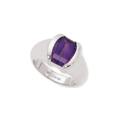 Nancy B Color Step Top Barrel Amethyst - Sterling Silver Ring Sterling Silver 10.5x5 Step Top Barrel Amethyst Ring Ring Size: 7.00 Jewelry Type: Gemstone Ring, Amethyst Ring Metal: Sterling Silver Made in the USA with a Lifetime Guarantee Nancy B Color Step Top Barrel Amethyst Ring Ring Metal, 14k White Gold Ring, White Gold Ring, Ring Ring, Amethyst Ring, Ring Sterling Silver, Ring Size 7, Metal Rings, Gemstone Ring