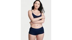 Comfy. Sexy. Cool. With the smooth fit and seamless look you need. This full coverage boyshort features supersoft cotton and our signature, stretchy logo waistband. Let it peek out as an on-trend statement. Cotton-modal blend Soft logo elastic waistband with stretch Low rise Full back coverage, shows curves Machine wash Imported | Victoria's Secret Navy Logo Waist Noir Boyshort Panty (M) Trendy Seamless Shorts, Casual Seamless Short Boxer Briefs, Trendy Stretch Short Boxer Briefs, Navy Logo, Low Rise, Victoria's Secret, Elastic, Navy, ? Logo