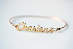 Vintage Name Bracelet  Charlene by diamentdesigns on Etsy, $12.00 Name Bracelet Gold, Kingdom Keepers, Gold Name Bracelet, Romantic Ideas, Vintage Names, Fingerprint Jewelry, Small Charms, Vintage Bracelet, Name Jewelry