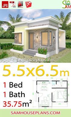 the small house plan is available for $ 5, 500 and has 3 beds in each room