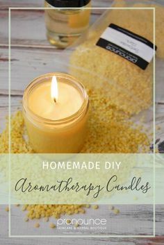 homemade diy aroma therapy candles