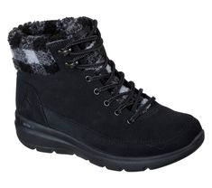 Shop the Skechers On the GO Glacial Ultra - Timber | SKECHERS Boots For Women Fall, Comfortable Boots For Women, Timber Boots, Fabric Boots, Wardrobe Pieces, Cold Weather Boots, Weather Boots, Slip On Boots, Boots Women Fashion