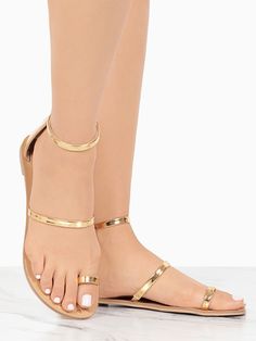 Heel Sandals Outfit, Perfect Wedding Shoes, Minimalist Shoes, Stylish Sandals, Girly Shoes, Toe Ring, Gold Sandals