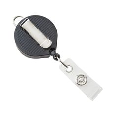 "FREE SHIPPING  On This Listing and Many Other Items In Our Store 10 Pack - Black Black Large Badge Reels with Clear Vinyl Strap & Metal Belt Clip - Retractable No Twist Badge Display - Top Loop Lanyard Attachment - Round Reel Diameter 1-3/8\" - Cord Length 36 inches  LARGE SIZE ID REELS - 1 3/8\" Diameter,  Inner Circle 1 1/4\" - Add Company Logo, Sticker or Get Creative with Customized Decorative Bling Designs SECURE SLIDE BELT CLIP - Slide Over for Secure Fit to Your Waistband, Belt, Shirt Po Badge Display, Belt Shirt, Swipe Card, Bling Design, Cord Wrap, Shirt Pocket, Custom Badges, Jean Pockets, Plastic Clips