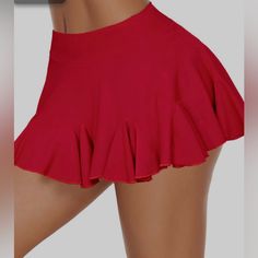 Avidlove Women's Skirts Mini Skirt Sexy Short Skirts High Waist Ruffle Lingerie Mini Skirts Red, Size Xl 32.3 Inch Waist This Short Mini Skirt Features Ruffle Hem And Elastic High Waisted Waistband, A-Line Flared Silhouette Design, It Will Show Your Stunning Curves.Besides, The Stretchy Waistband That Can Easily Fit Any Shape. Perfect To Pair With Shirts, Blouse, Vests, Crop Tops High Rise Denim Skirt, Royal Blue Skirts, Goth Skirt, Short Mini Skirt, Skirts Red, Distressed Skirt, Madewell Skirt, Tie Dye Denim, Striped Skirt Pencil