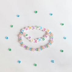 Lunchbox Friends 🧺🩷
#k12 #melanie #melaniemartinez #lunchboxfriends #bracelets #bracelet #crybaby #portals #trilogytour Trendy Hand-strung Friendship Stretch Bracelet, White Crystal Bracelet With Letter Beads For Friendship, Trendy 8mm Beads Friendship Stretch Bracelet, Hypoallergenic Beaded Bracelets For Friendship, Hand-strung Round Beads Name Bracelet For Friendship, Friendship Wristband With Letter And Round Beads, Letter Beads Bracelet For Best Friend, Multicolor Letter Beads Charm Bracelet For Friendship, Personalized Round Beads Stretch Bracelet For Friendship