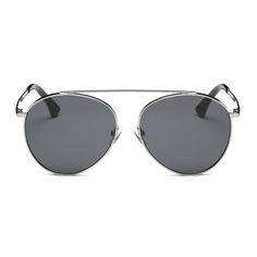 Stay stylish and protected with ODYSSEY. These aviator-style metal sunglasses feature mirrored lenses to keep you looking cool while blocking out harmful rays. Soar into the summer in style. Frame Material: MetalLens Material: PolycarbonateLens Width: 61mmBridge Width: 16mmTemple Length: 143mm100% UVA & UVB Protection Trendy Silver Aviator Sunglasses, Modern Cat Eye Sunglasses For Summer Outdoors, Trendy Summer Sunglasses With Metal Frame, Summer Cat Eye Sunglasses With Metal Frame, Summer Outdoor Sunglasses With Metal Frame, Summer Cat Eye Sunglasses With Mirrored Lenses For Outdoor, Summer Outdoor Cat Eye Sunglasses With Mirrored Lenses, Trendy Silver Metal Frame Aviator Sunglasses, Summer Aviator Shield Sunglasses With Metal Frame