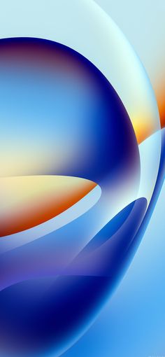 an abstract blue and orange background with curves