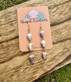 Genuine One of a kind mixed Mini mixed Hawaiian cone shell gold filled Earrings. *Shells will vary with every earring, I will never make one the same😉 Shell Earrings Diy, Shell Creations, Cowrie Shell Jewelry, Cone Shell, Gold Filled Earrings, Shell Jewelry, Shell Crafts, Cowrie Shell, Shell Earrings