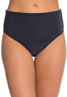 Magicsuit by Miraclesuit Jersey Classic Brief Bikini Bottom 8125268 Solid Color Stretch Tankini, Solid Color Stretch Elastane Tankini, Nylon Sports Tankini, Blue Seamless Tankini, Blue Polyamide Swimwear For Swimming, Contoured Blue Swimwear For Swimming, Blue Seamless Swimwear For Pool, Nylon Stretch Tankini For Sports, Fitted Seamless Swimwear Brief