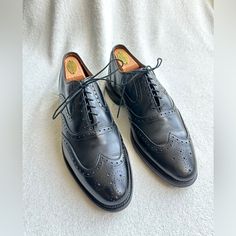 Good Condition As Pictured Comes From Smoke Free/ Pet Free Place Shipping Within 24 Hrs Questions? Leave A Comment Below! Black Closed Toe Lace-up Shoes For Semi-formal, Black Closed Toe Lace-up Shoes For Semi-formal Occasions, Black Lace-up Shoes For Semi-formal Occasions, Fitted Oxfords With Round Toe For Semi-formal Occasions, Elegant Wingtip Oxfords With Goodyear Welt, Black Brogue Oxfords For Galas, Black Wingtip Dress Shoes With Leather Sole, Fitted Goodyear Welted Oxfords For Semi-formal Occasions, Semi-formal Fitted Goodyear Welted Oxfords