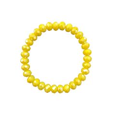 Introducing the Corn Yellow AB Faceted Rondelle 8mm Bracelet, for adding a little taste of sunshine to your day! Get 'maize'-ing over this eye-catching yellow creation - it's the perfect pick to brighten up your look! All bracelets will be made 7 inches unless otherwise stated. Refer to our sizing page. HOC Spring Adjustable Hypoallergenic Yellow Beaded Bracelet, Yellow Beaded Bracelets With Round Beads For Everyday, Casual Yellow Beaded Bracelet With 8mm Beads, Casual Yellow Beaded Bracelets With 8mm Beads, Yellow Round Beads Bracelet For Everyday, Yellow Round Bead Bracelets For Everyday, Yellow Beaded Bracelets For Everyday, Adjustable Yellow Round Bracelets, Everyday Yellow Stretch Bracelet With Round Beads