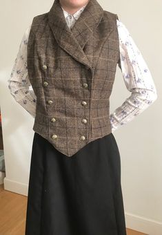 Dress Up Days, Steampunk Vest, Dress Up Day, Edwardian Style, Style Vest, Full Length Skirts, Vest Pattern, Edwardian Fashion