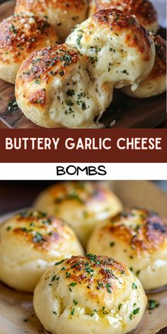 Buttery Garlic Cheese Bombs Garlic Cheese, Garlic, Cheese