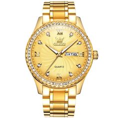 #Color_golden Gold Diamond Watch With Metal Round Dial, Gold Analog Diamond Watch, Gold Stainless Steel Diamond Watch Analog, Gold Diamond Analog Watch With Round Dial, Gold Analog Diamond Watch With Round Dial, Gold Automatic Watches For Business, Gold Diamond Watch For Business, Gold Diamond Business Watch, Gold Automatic Business Watches