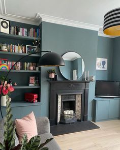 colors that go with teal 7 Alcove Ideas Living Room, Log Burner Living Room, Terrace Living Room, Teal Living Rooms, Victorian Living Room, Dark Living Rooms, Living Room Renovation, Living Room Decor Fireplace, Cosy Living Room