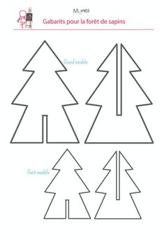 how to make paper christmas trees for children's crafting projects, with instructions