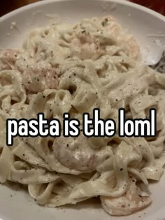 pasta is the lomi on a white plate